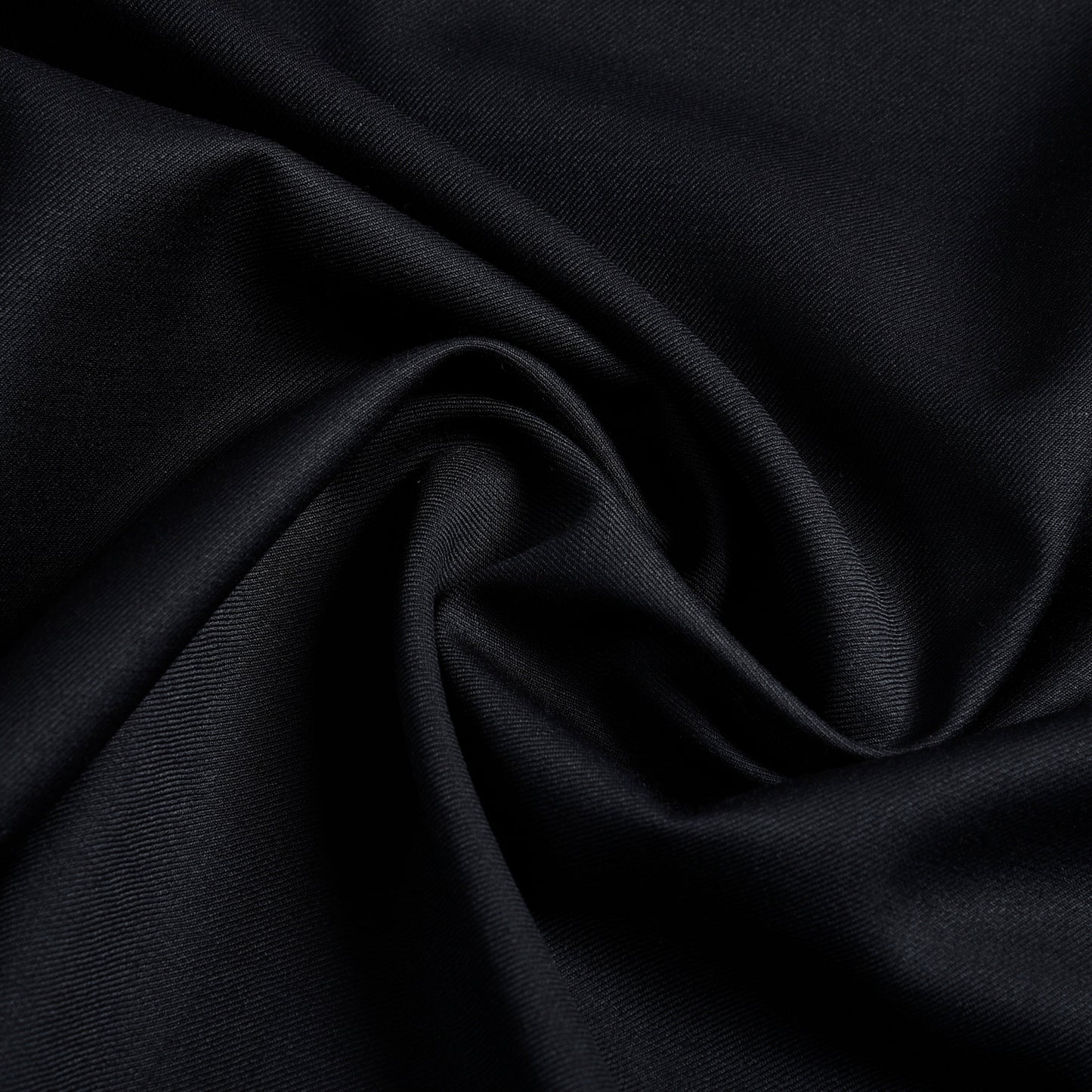 Pleated Black Washable Wool Pant