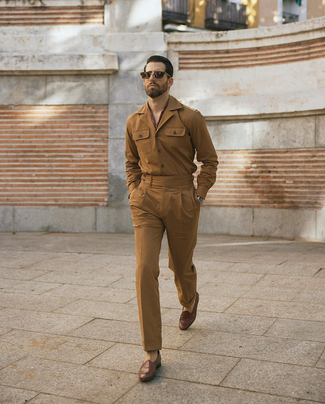 Copper Casual Camp Collar Shirt