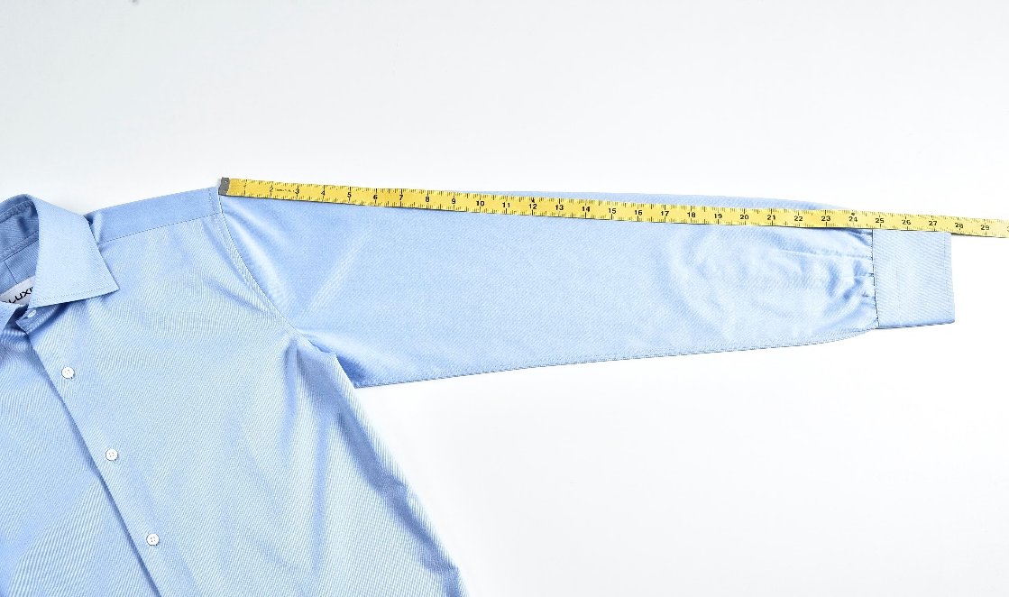 How to measure shirt sleeve length