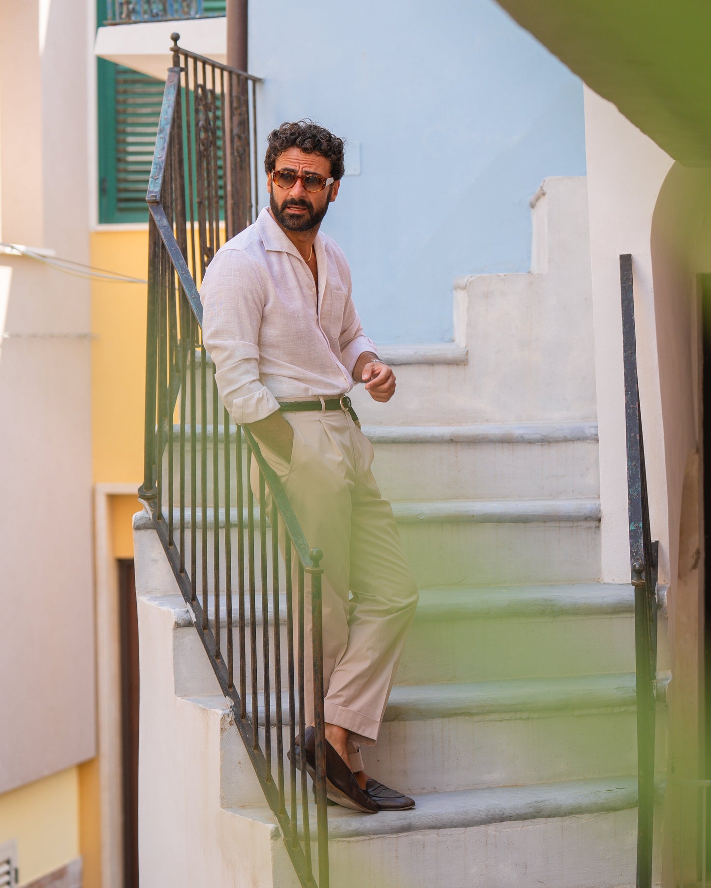 Pleated Pastel Pink Dress Pant