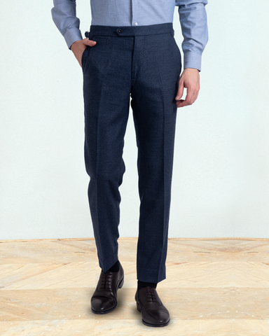 Dugdale Navy Blue Wool Flannel