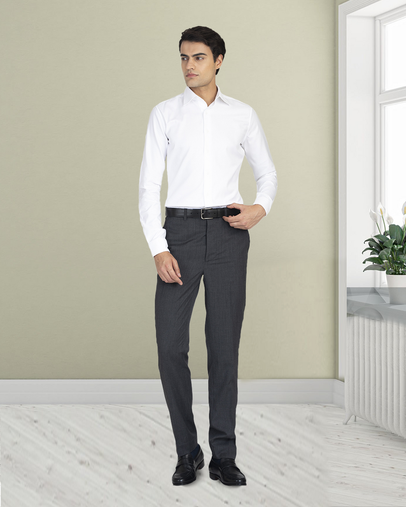 Washable Wool Pants: Dark Grey