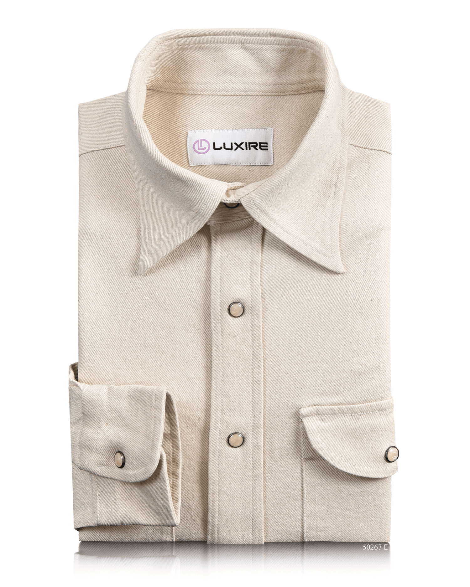 Ecru Twill Shirt - Main Image