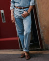Fade Washed Light Blue Jeans