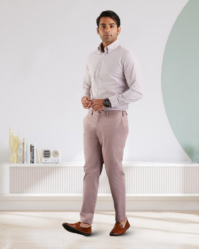 Genoa Chino Pant Pale Purple