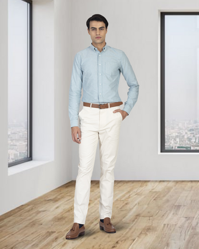 Genoa Ivory Cream Chino