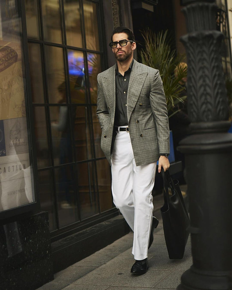 White Heavy Twill Jeans