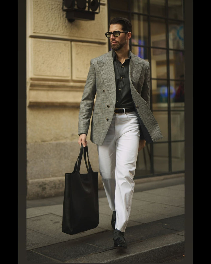 White Heavy Twill Jeans