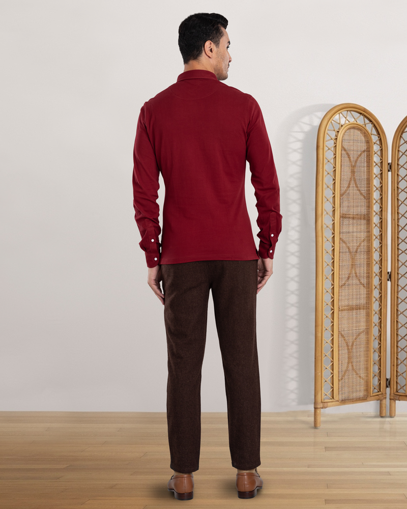 Maroon Polo T-Shirt