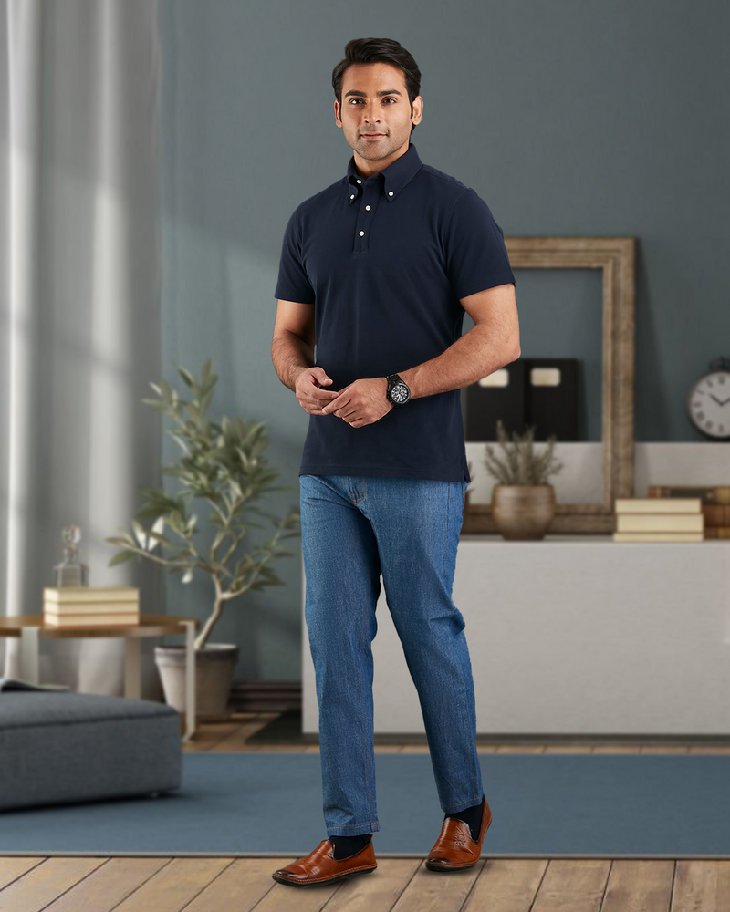 Navy Polo T-Shirt