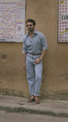 Fade Washed Light Blue Jeans