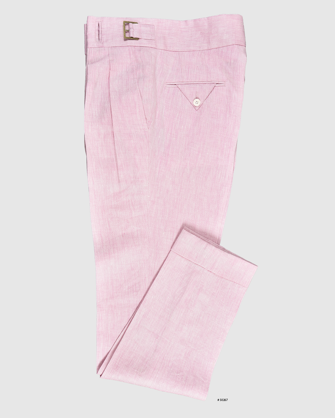 Gurkha Pants in Linen Pink Twill