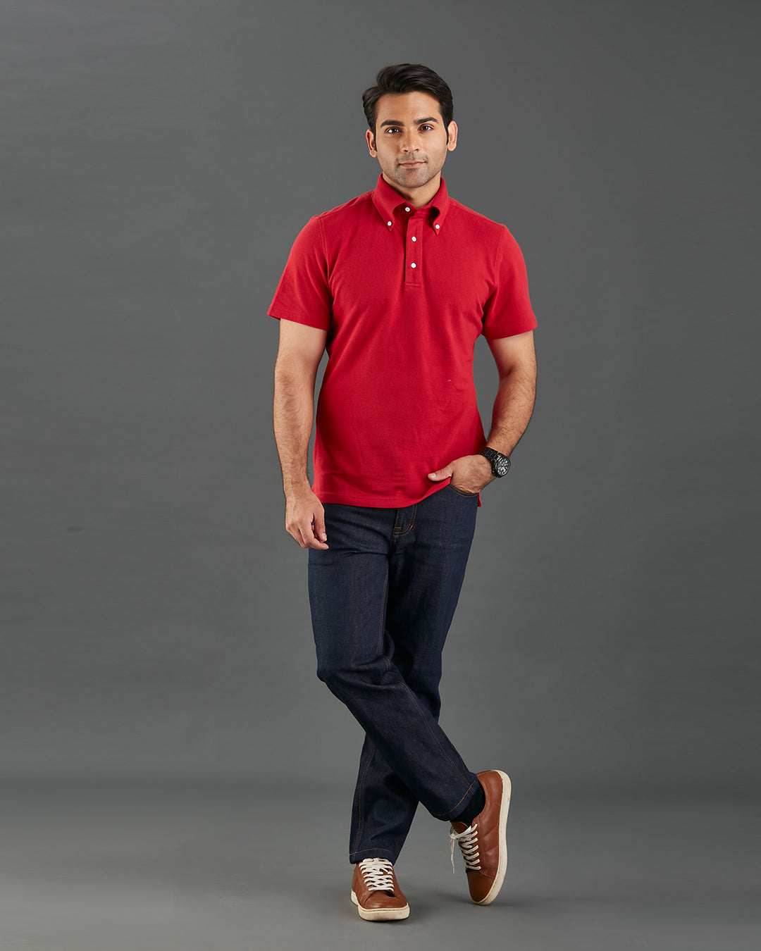 Plain Red Polo T-Shirt