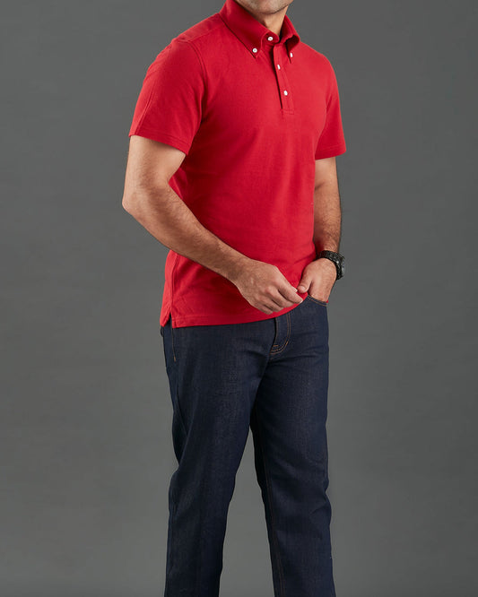 Plain Red Polo T-Shirt