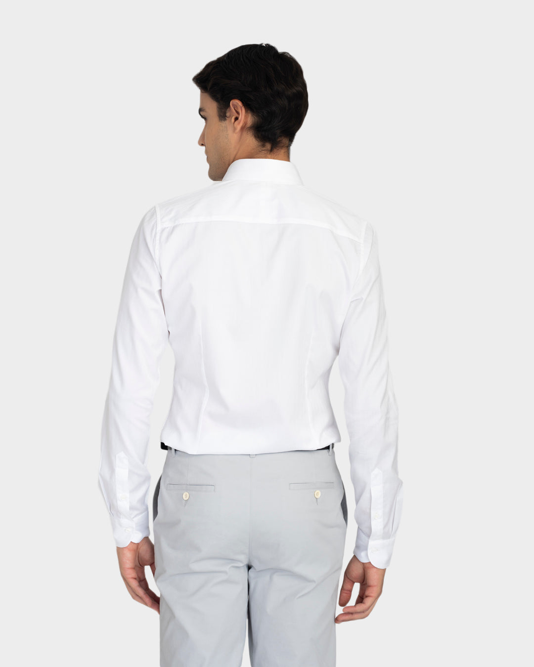 Brembana White Herringbone Shirt