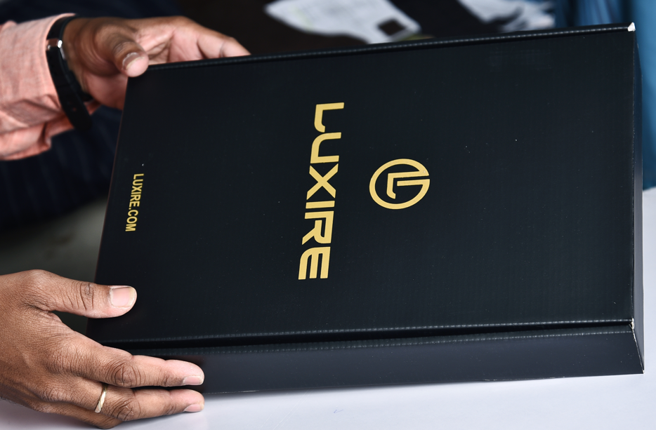 Luxire branded packaging